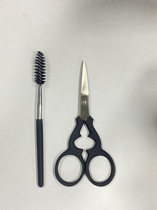 MadiGlam Brow Scissors and Brush Kit