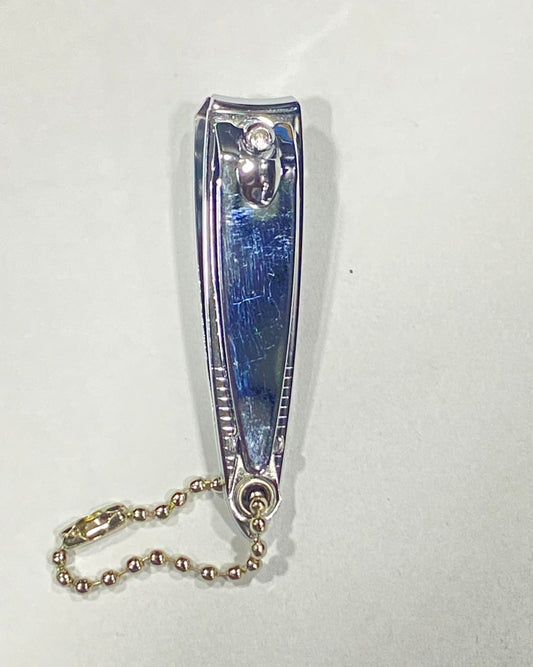 Curved FingerNail Clipper with File and Chain