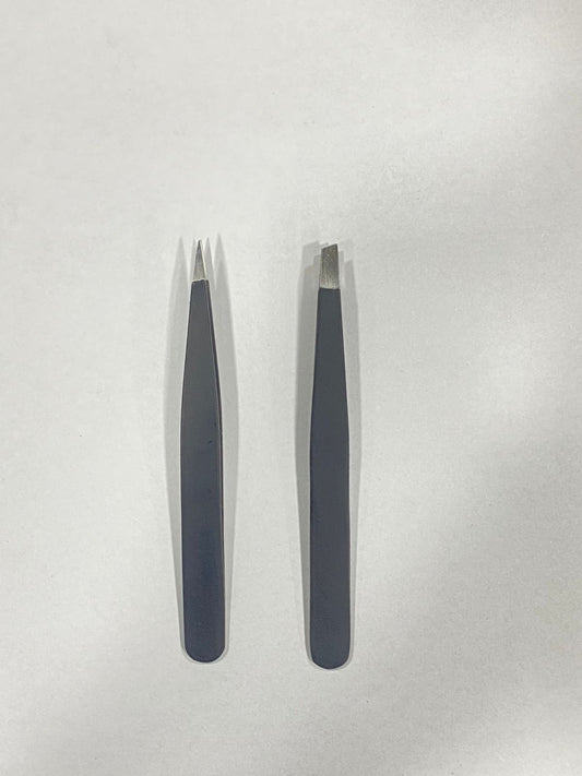 Duo Pack Tweezers Slant and Point Tip